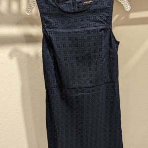 Navy blue sleeveless dress